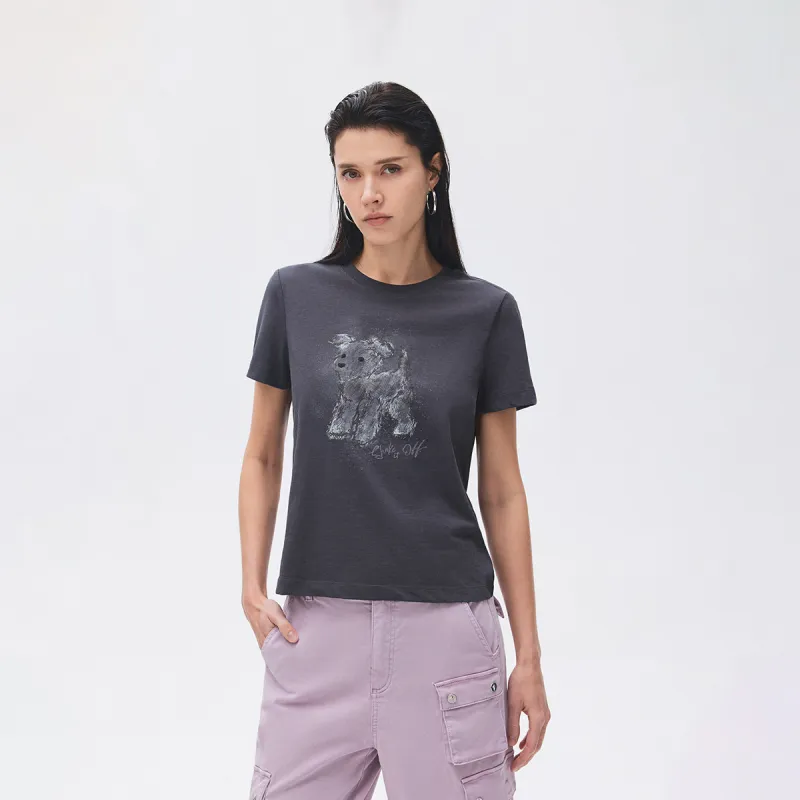 ONLY T Shirts Women's E40 Titanium Gray-2