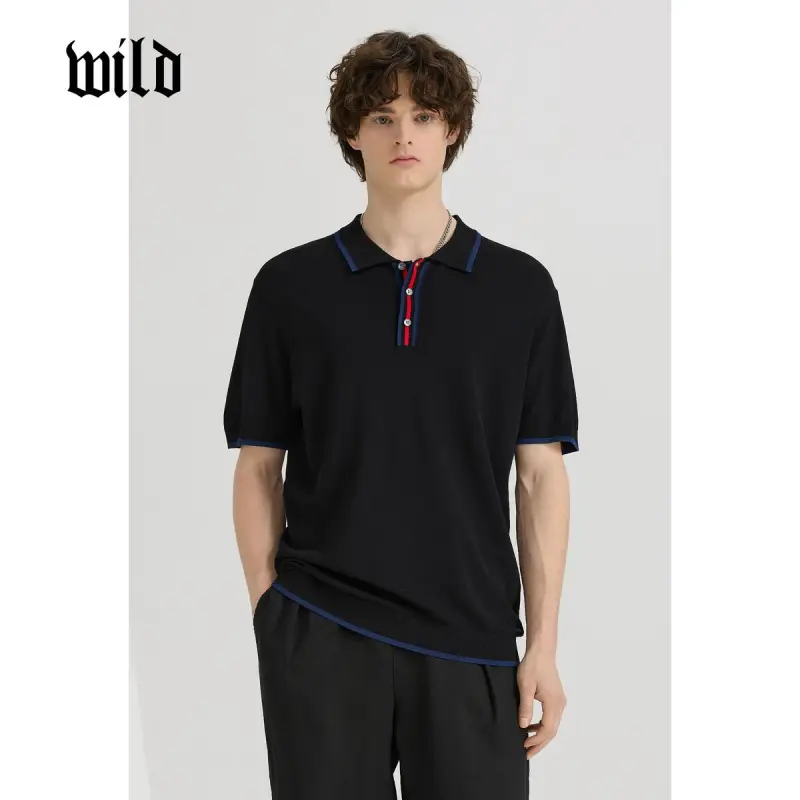 WILD LEADER T Shirts Men Black[TW5118262]-1
