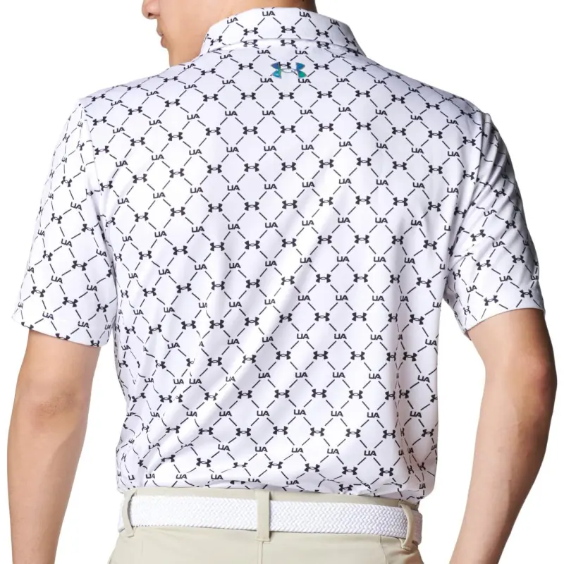 Under Armour Golf Clothing Men's White Black-1