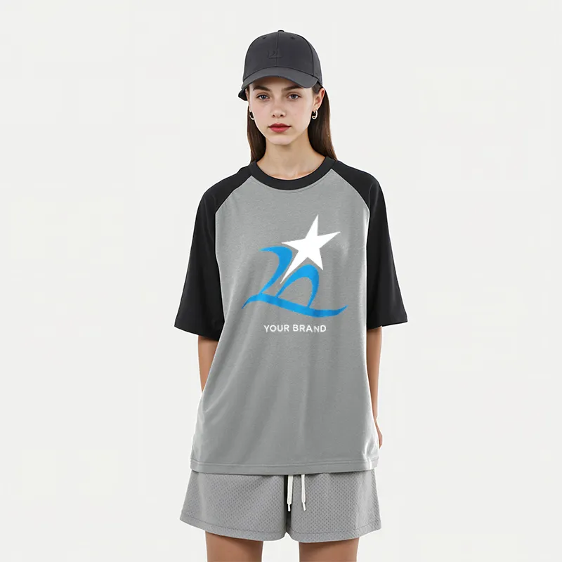 FAIRWHALE Drop Shoulder Sleeve T Shirt Women's-14