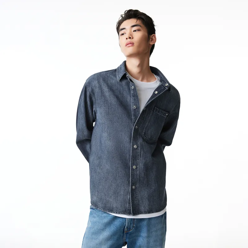 JACK&JONES Shirts Men C40 Light Denim Blue-4