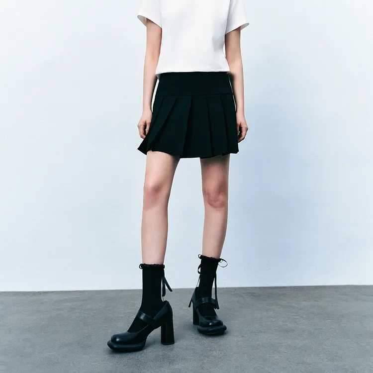 URBAN REVIVO Casual Short Skirts Women's-2