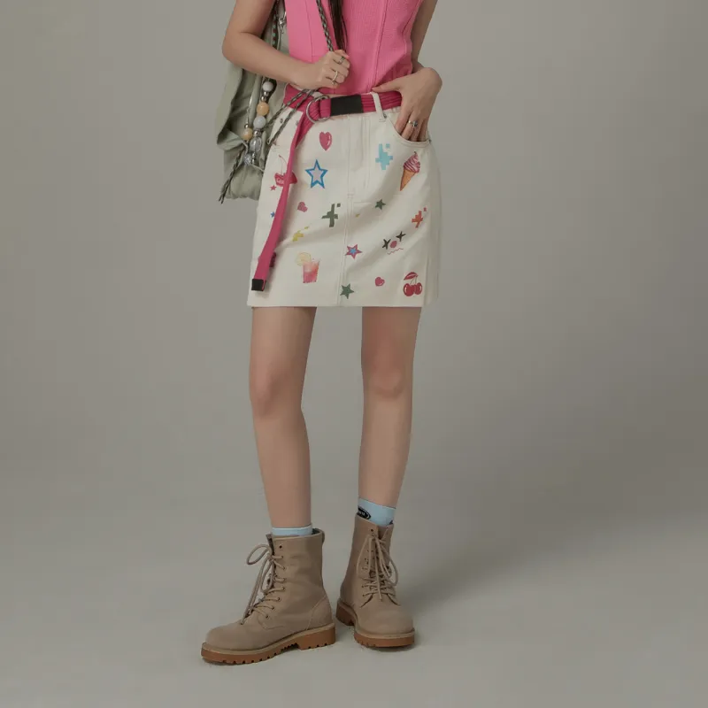 CHUU Denim Short Skirts Women's-2