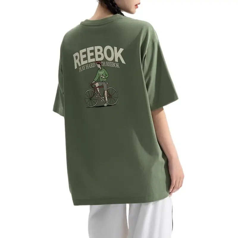 Reebok T Shirt Unisex Light Army Green-1