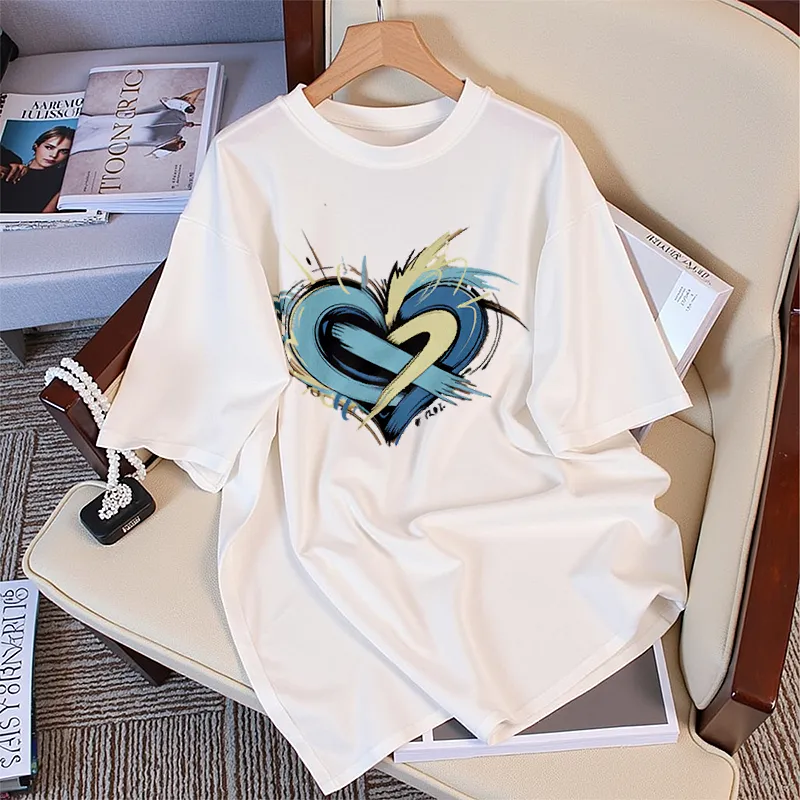 FAIRWHALE Drop Shoulder Sleeve T Shirt Women's-2