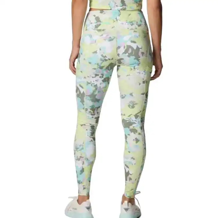 Columbia Yoga Pants Women's Spring Yellow Wild Multicolor-2