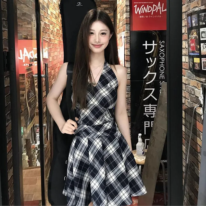 XIANSINIAO Sleeveless Dress Women's-1