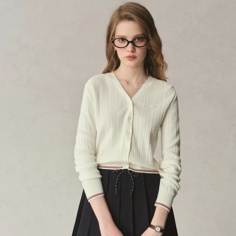E.land Knitwear Women's Ivory White/White 39 Ivory-2