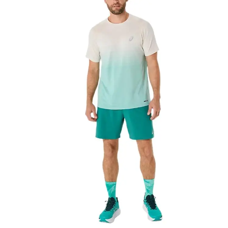 Asics ROAD 7IN ACTIBREEZE Casual Shorts Men's Turquoise-3
