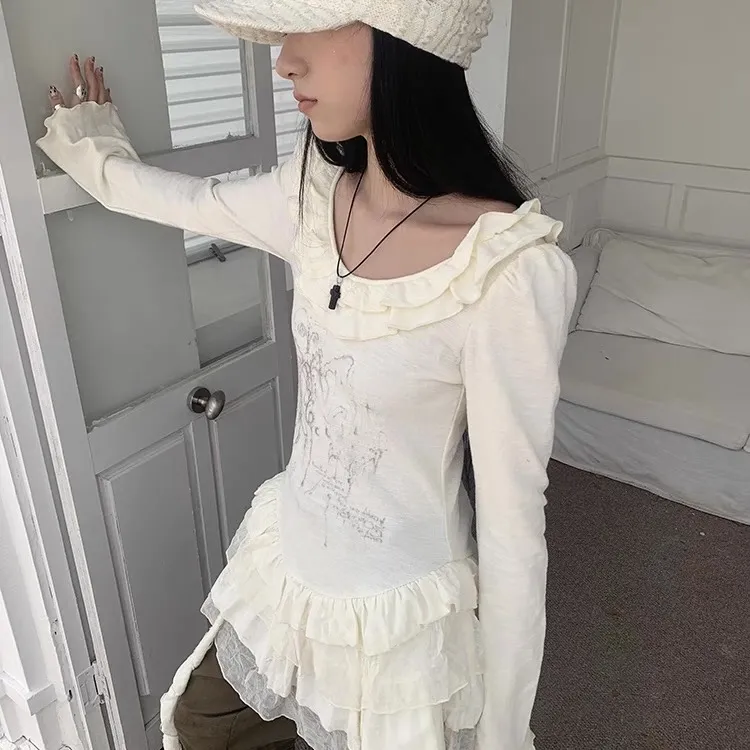 QYPRF Long Sleeved Dress Women's-8