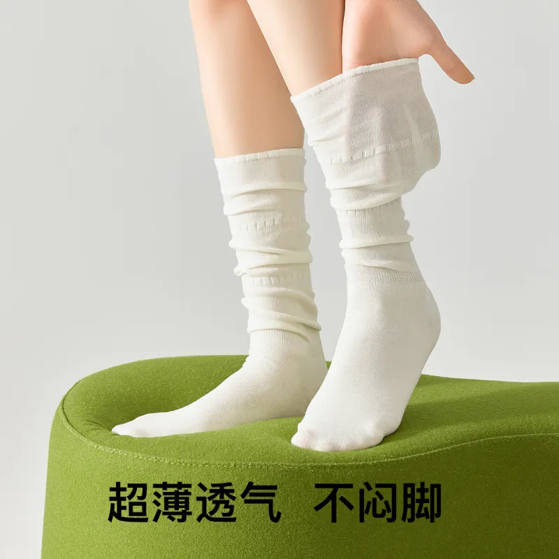 Temooues Mid Calf Socks Women's Combo Set-1