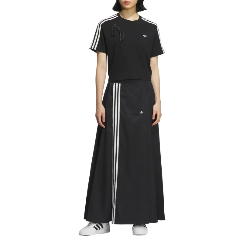 Adidas Originals Casual Long Skirt Women's Black-3