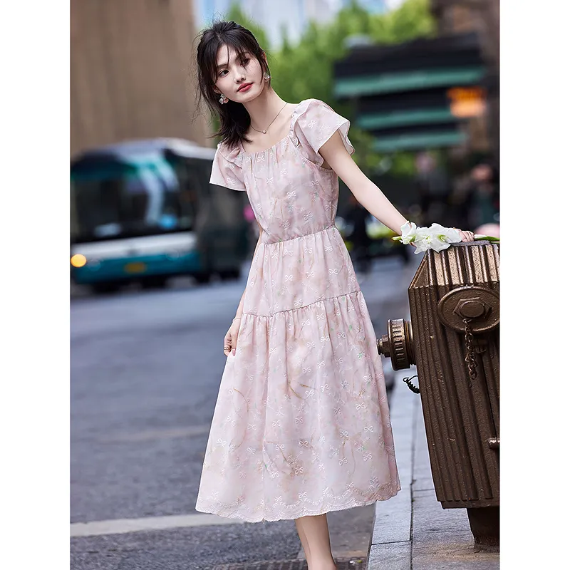 A Paradise For Awakening Short Sleeved Dress Women's-3