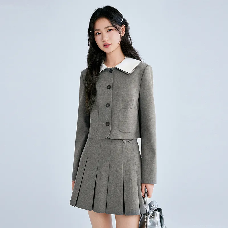 LEDIN Business Suit Women's Tin Gray-2