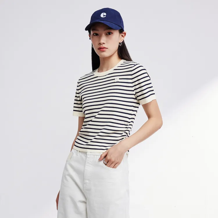 SHUIYUNJIAN Fashion Trend Minimalist Style Summer Top Knitwear Women's-4