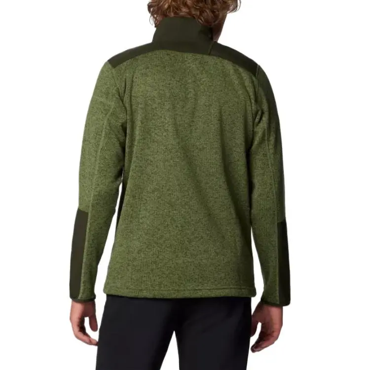 Columbia Sweater Weather Sweater Men's Cafeteria Heather/Green Landscape-1