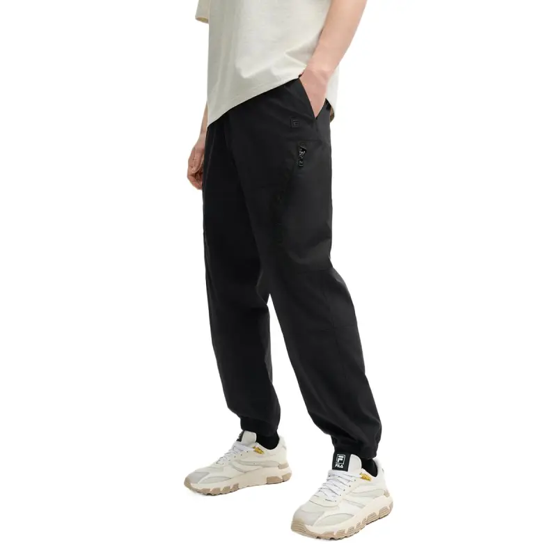 FILA MILANO Collection Casual Pants Men's Jet Black-4