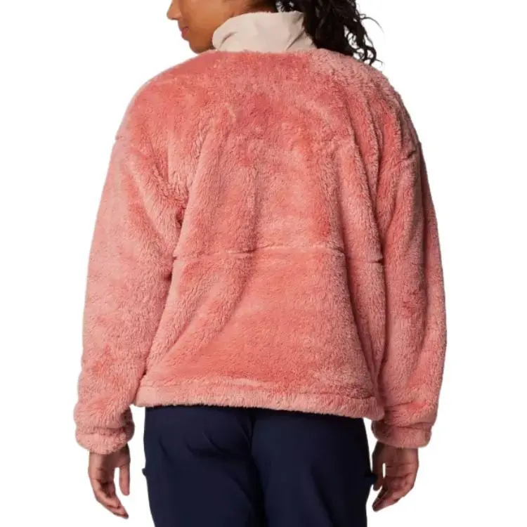 Columbia Boundless Sherpa Full Zip Velvet-feel Coat Women's Pink-1
