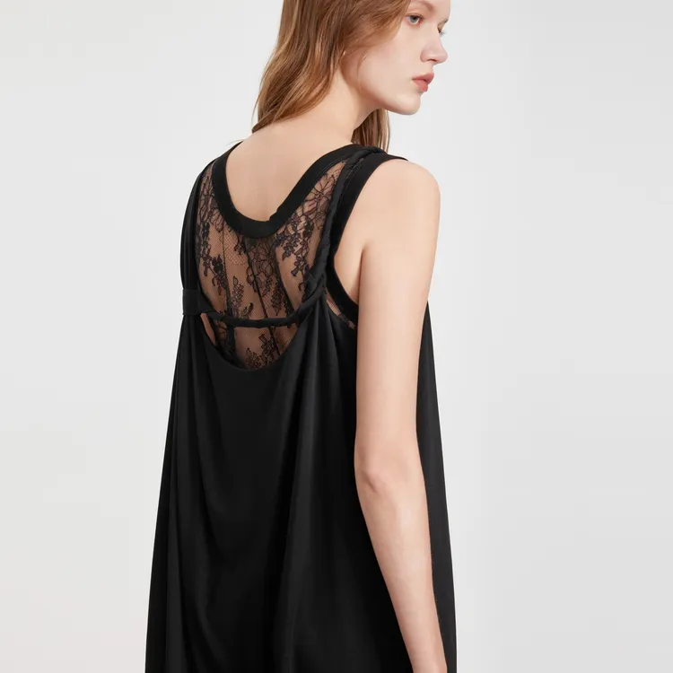ELLE Sleeveless Dresses Women's Black-3