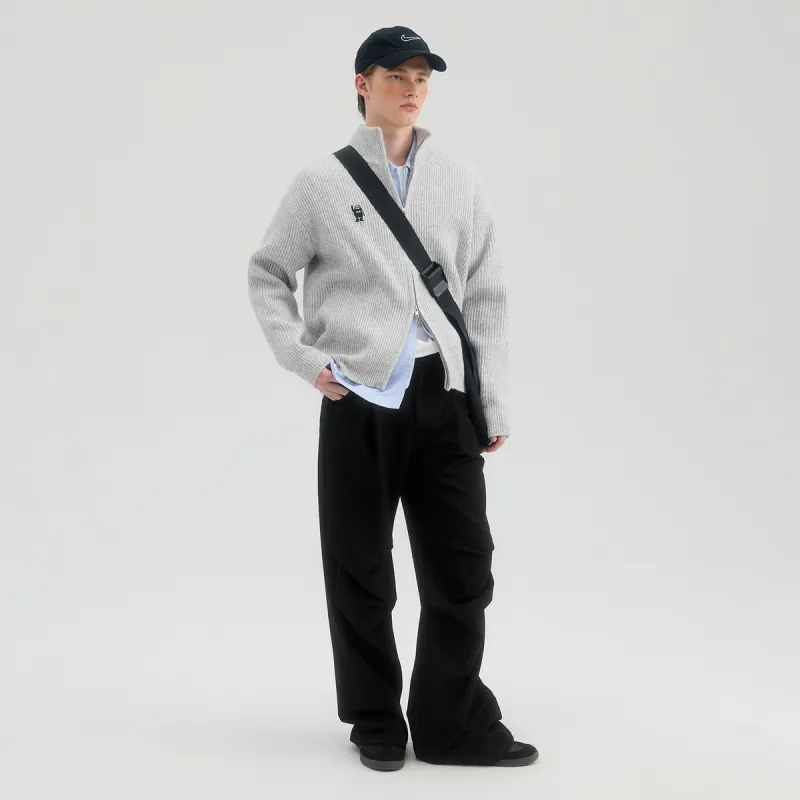 MYSAMESAME Sweaters Unisex Gray In Stock-2