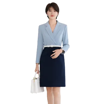 ONE SHALLOW Long Sleeved Dresses Women's Haze Blue