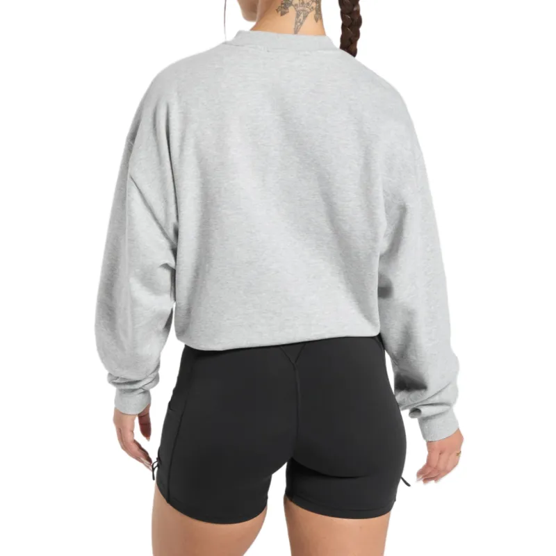 GYMSHARK Lifting Essentials Sweatshirt Women's Gray-1