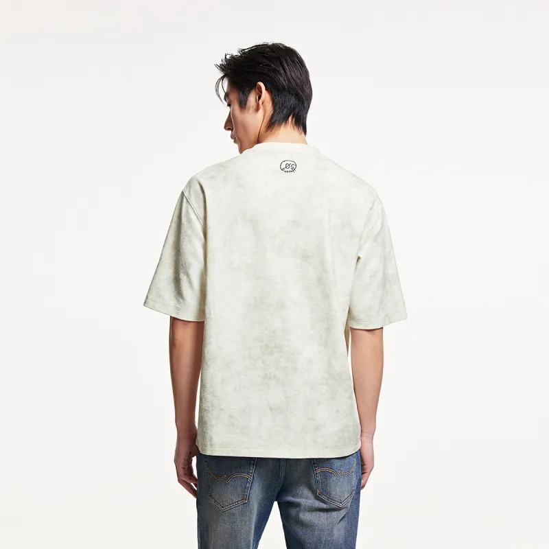 JACK&JONES T Shirts Men A06 Raw White-4