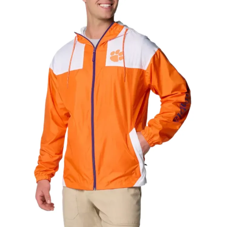 Columbia Flash Challenger Trench Coat Men's White Orange-1