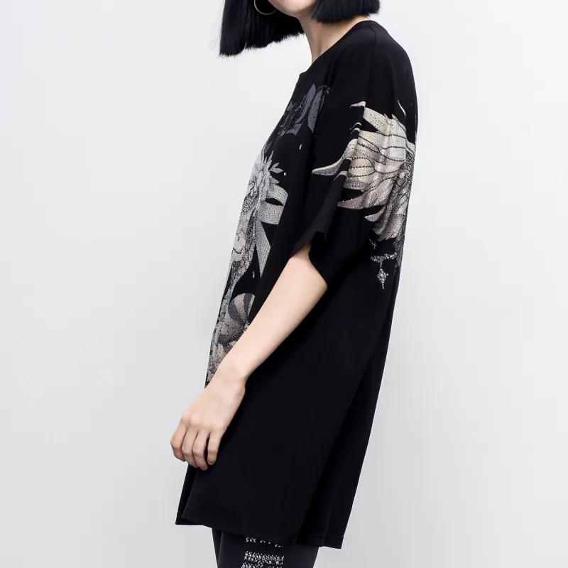 TCH Short Sleeved Dress Women's Black-5