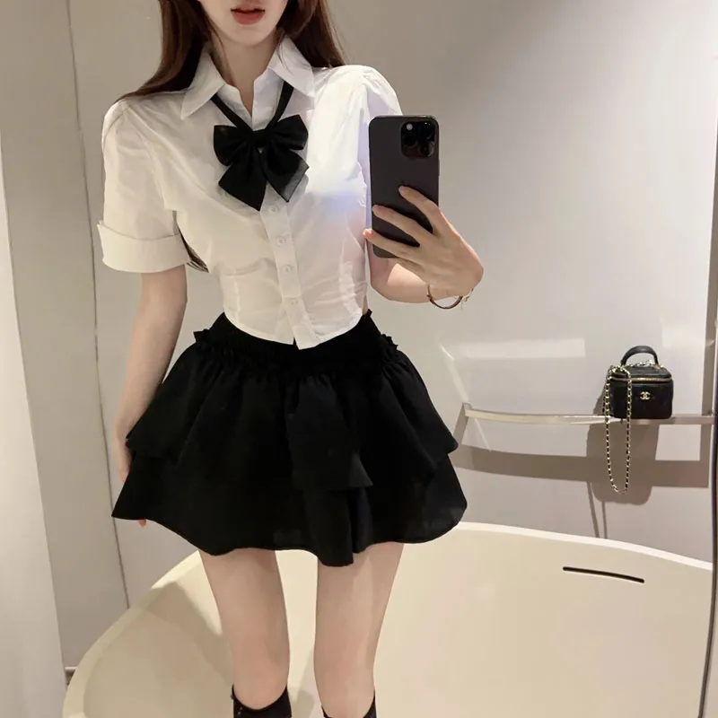 XIANSINIAO Two Piece Skirt Sets Women's-1