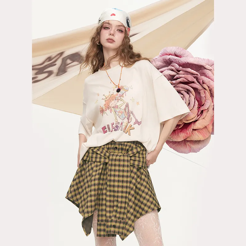 ELF SACK Casual Short Skirts Women's-7