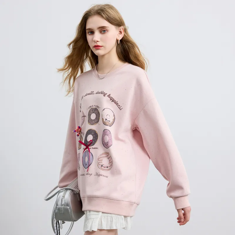3COLOUR Sweatshirt Women's Cherry Blossom Pink-4