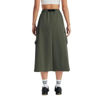 DECATHLON Casual Long Skirt Women's Khaki Green
