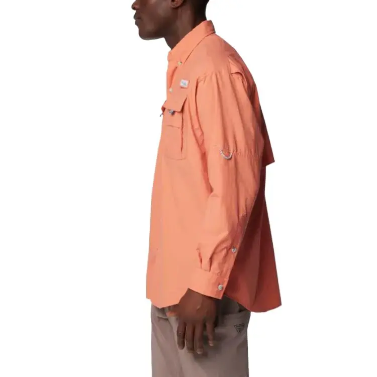 Columbia PFG Bahama 2 Shirt Men's Fade-Resistant Peach-2