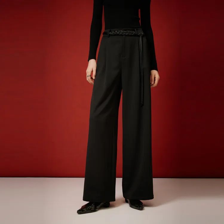 ELLE Casual Pants Women's Black-4