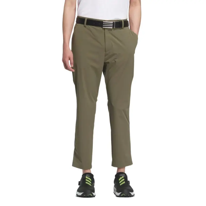 Adidas SS25 Golf Casual Pants Men's Olive Green-1