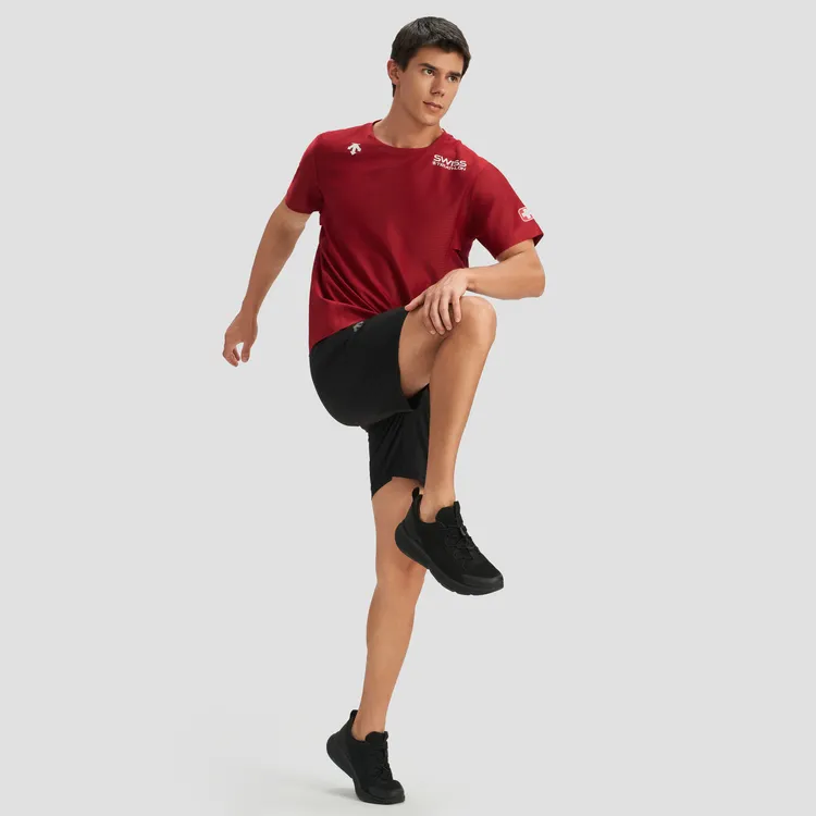 DESCENTE TRIATHLON Series T-Shirt Men's Red-3