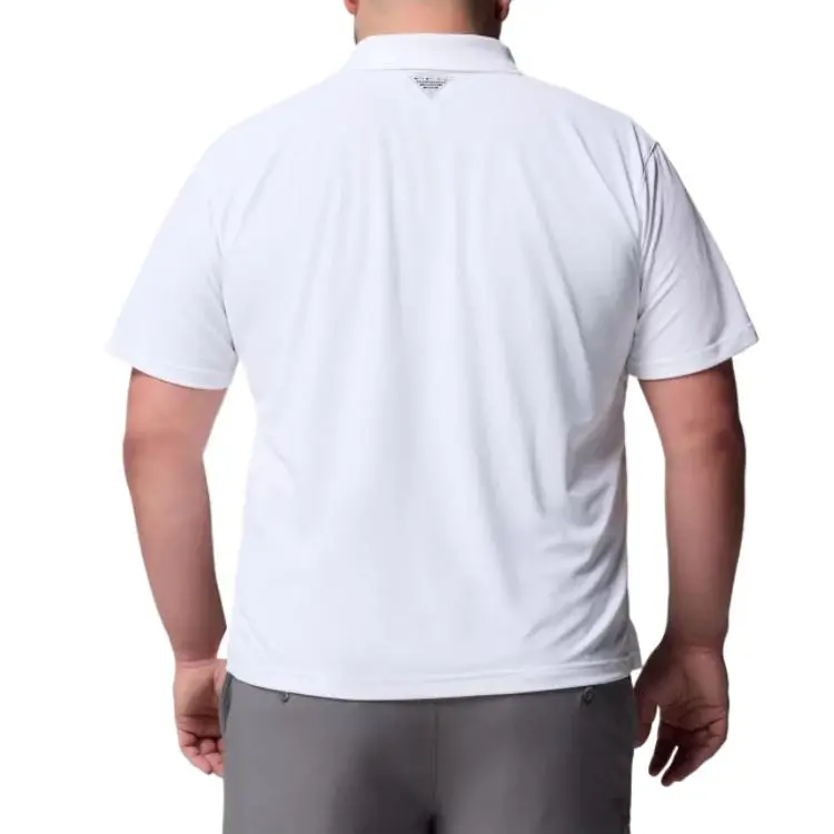 Columbia PFG Freezer Polo Shirt Men's White-2