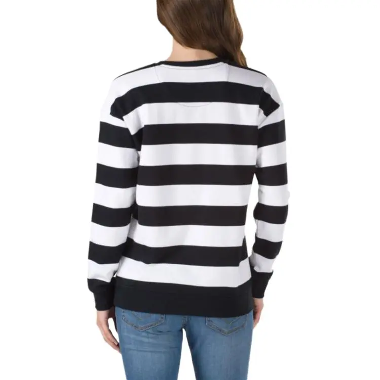 Vans Sweatshirt Women's Black White Stripes-1