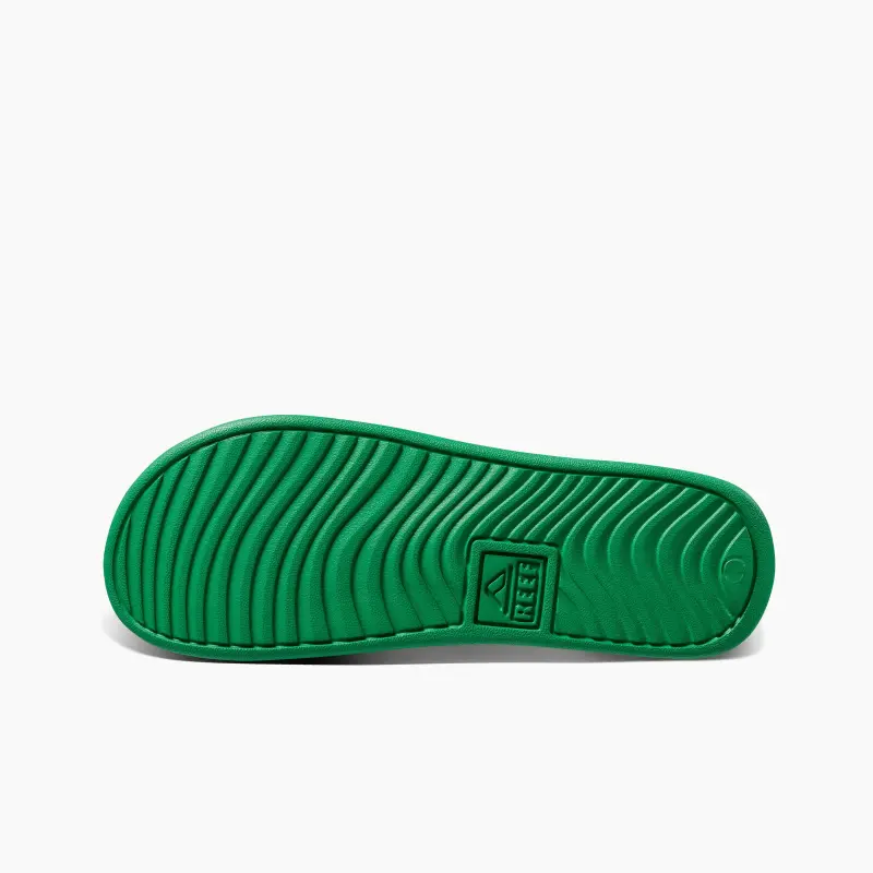 REEF Slip-Resistant Slide Slippers Men Green-4