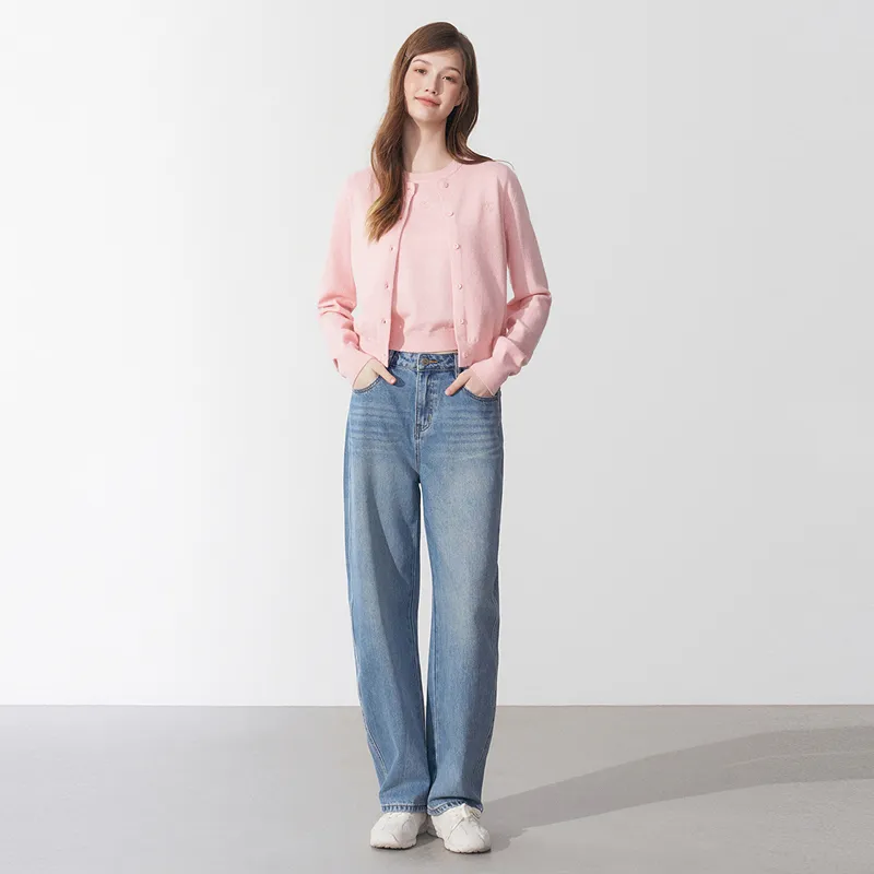 LEDIN Jeans Women's Denim Medium Blue-3