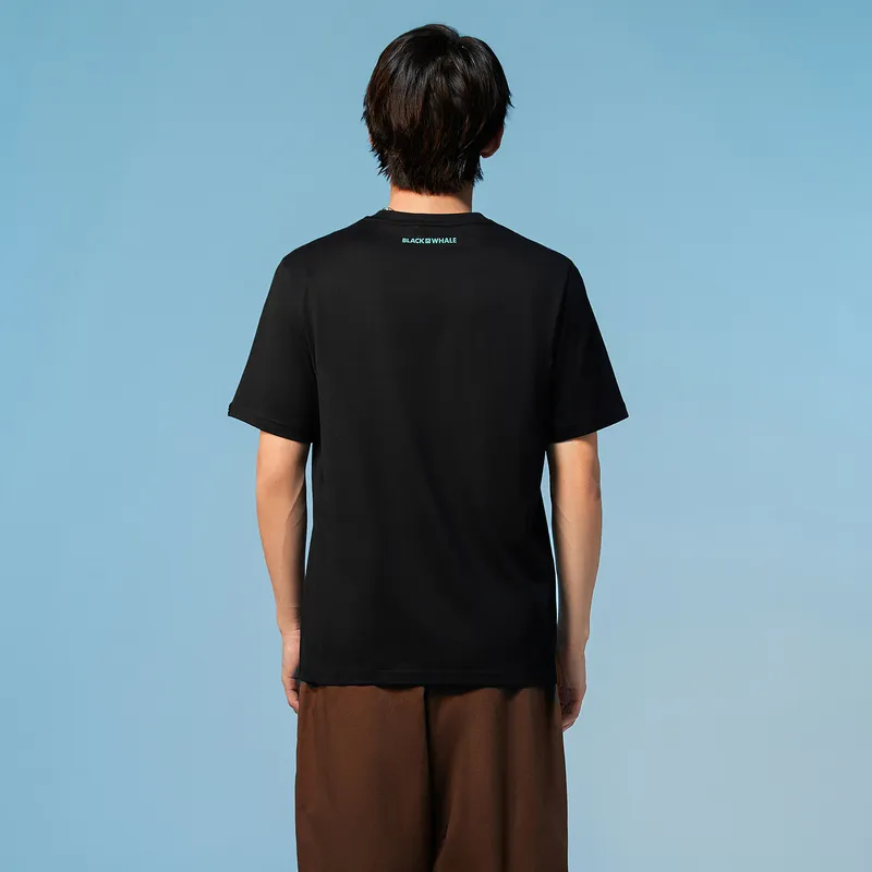 HLA JEANS T Shirts Men Black D4-2