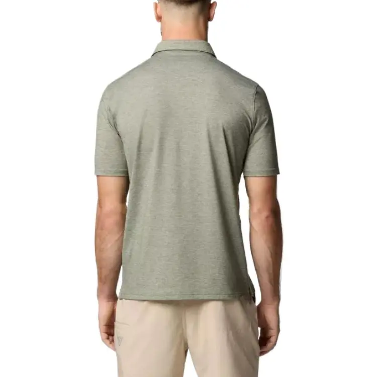 Columbia PFG Uncharted Polo Shirt Men's Juniper Heather-1