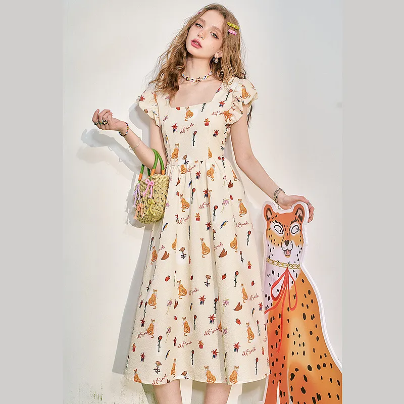 ELF SACK Short Sleeved Dresses Women's-3