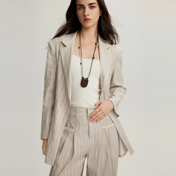 ELLE Business Suit Women's Ecru-3