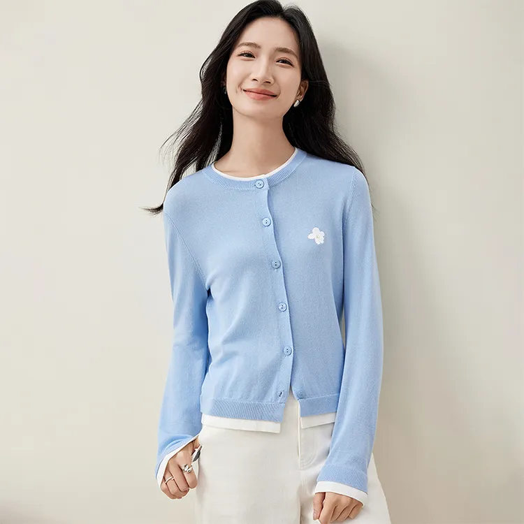 SENTUBILA Sweater Women's Sky Blue-4
