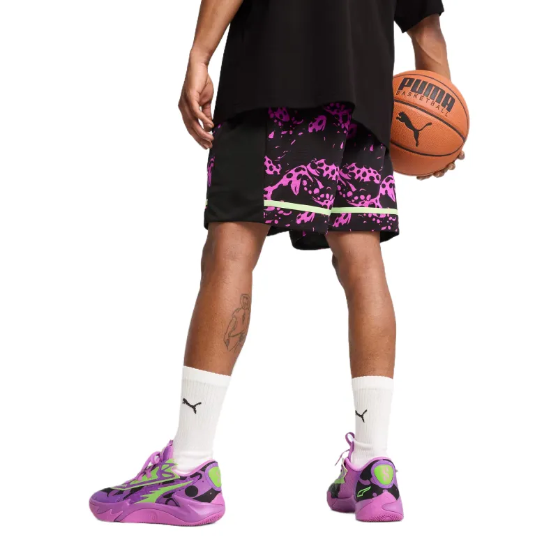 PUMA Shorts De Básquetbol Para Hombre Scoot Purple Lab-3