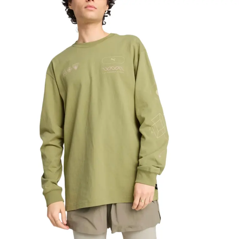 PUMA House Of Graphics Shirt Men's Green-2
