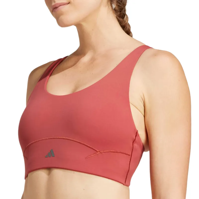 Adidas All Me Luxe Medium Support Bra Sports Underwear Women's Red-2