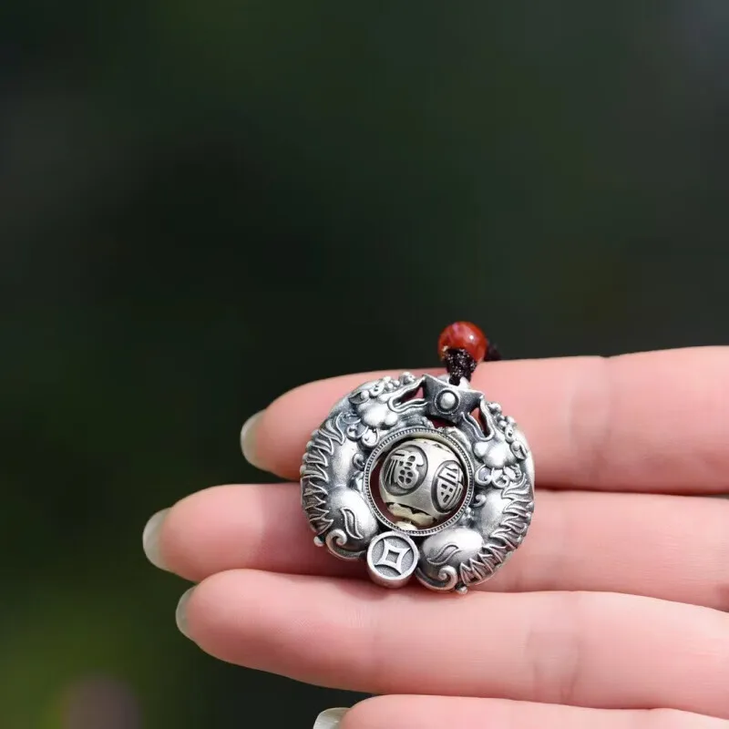 TONGBAOFU 999 Fine Silver Necklaces Women's-1
